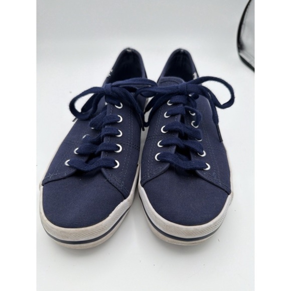 Keds Champion Navy‎ Blue Canvas Sneakers Womens 7 US Lace Up Casual.        1679